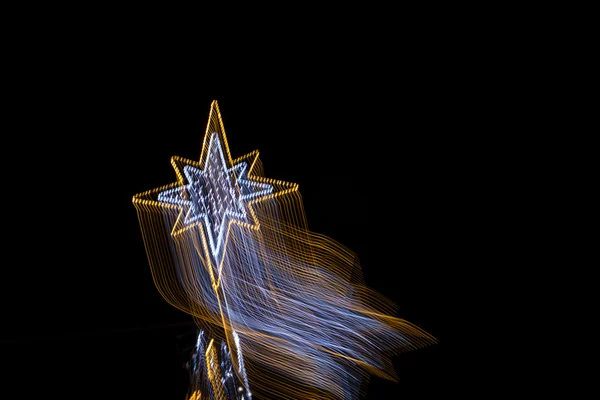 Albero di Natale stella movimento astratto — Foto Stock
