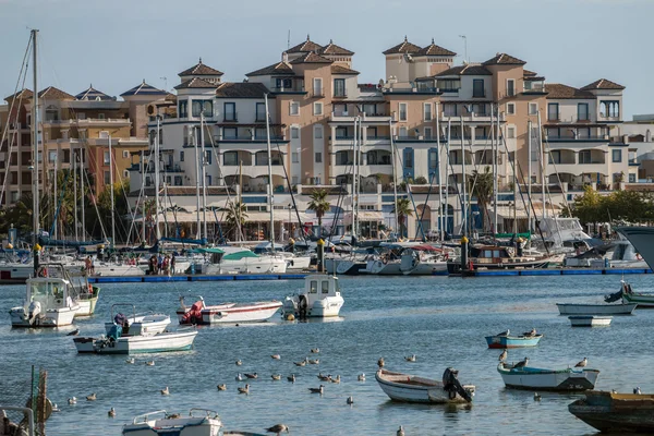 Marina view w Punta del Moral, Hiszpania. — Zdjęcie stockowe