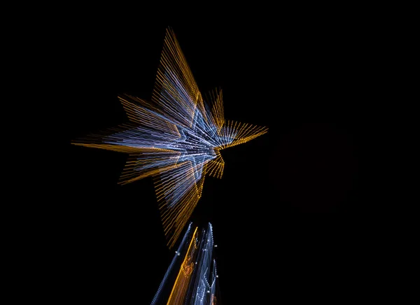 Karácsonyfa csillag absztrakt mozgás — Stock Fotó