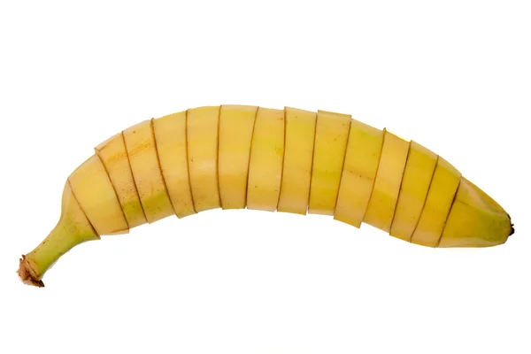 Smakelijke gesneden banaan-fruit — Stockfoto