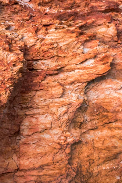 Структура гірських порід з відкладами залізної руди та міді — стокове фото