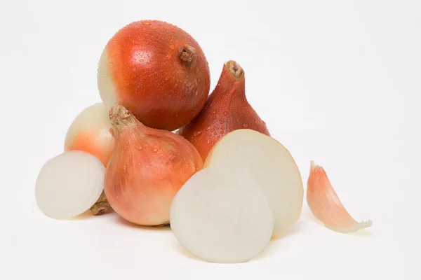 Onions isolated on a white background — Stock Photo, Image