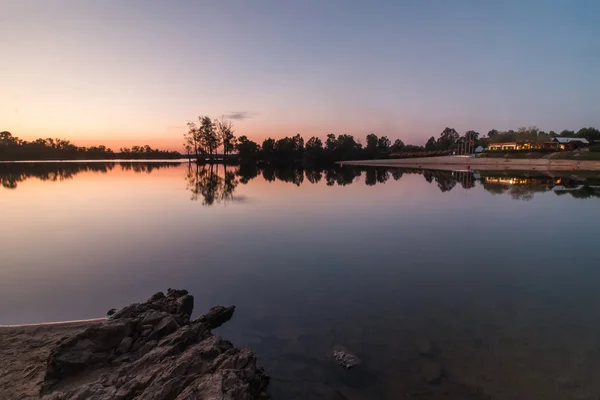 Flussstrand von mina sao domingos bei mertola, portugal — Stockfoto