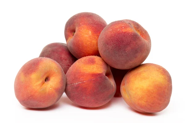 Sweet peaches isolated on white background — Stock Photo, Image