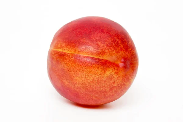 Tasty nectarine fruit isolated on white background. — Stock Photo, Image