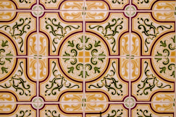 Bela obra de arte da cerâmica azulejana portuguesa — Fotografia de Stock
