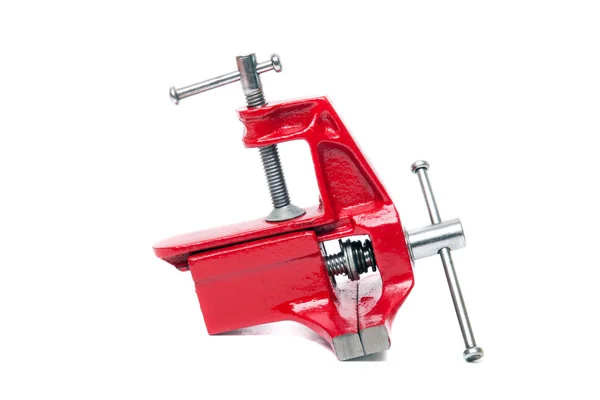Metal table vise clamp — Stock Photo, Image