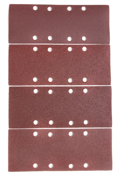 Pieces of sandpaper of rectangular shape. — Stock Photo, Image