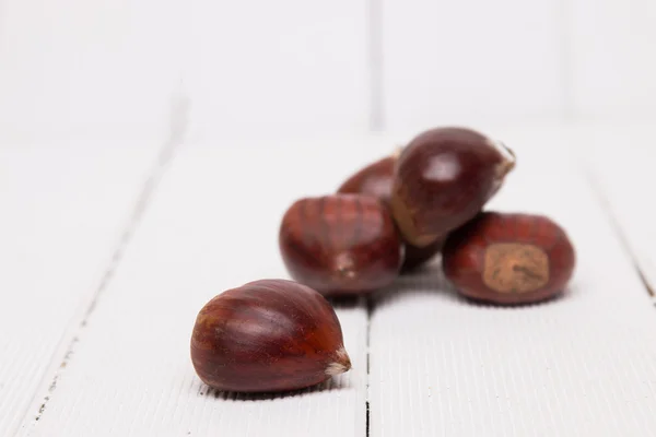 Um monte de castanhas doces — Fotografia de Stock