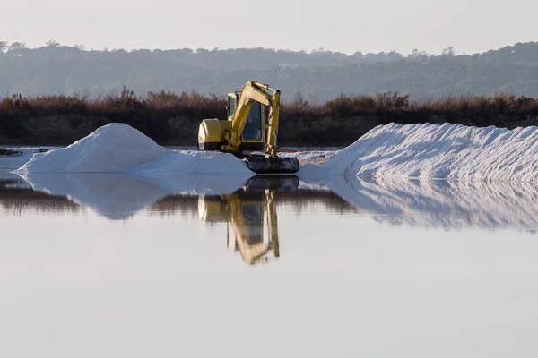 Saline evaporation pond — Stock Photo, Image