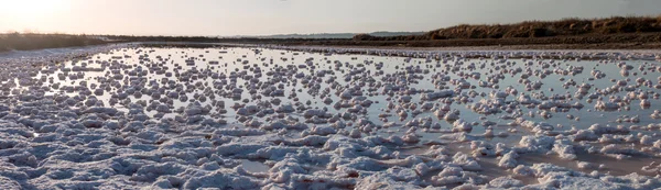 Saline evaporation pond — Stock Photo, Image