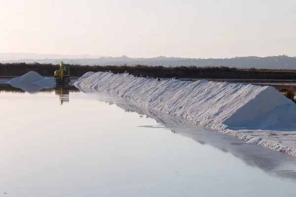 Saline evaporation pond — Stock Photo, Image