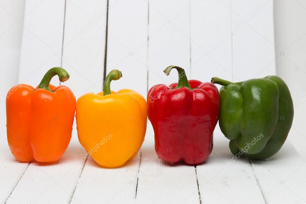 Fresh and colorful bell peppers