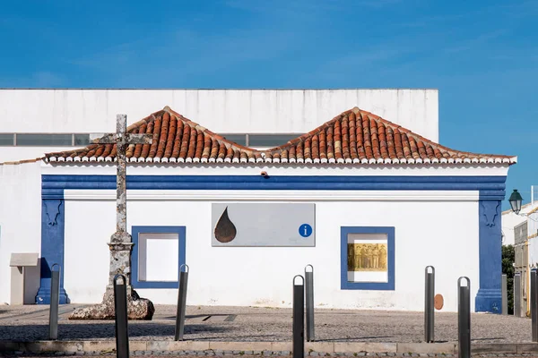 Plaza Querenca Vesnice Tradičními Budovami Blízkosti Loule Portugalsko — Stock fotografie