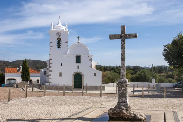 Hlavní Kostel Querenca Village Který Nachází Blízkosti Loule Portugalsko — Stock fotografie