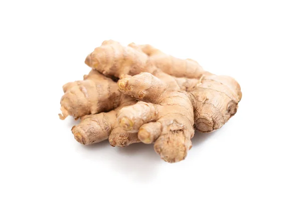 Close Ginger Root Vegetable Isolated White Background — Stock Photo, Image