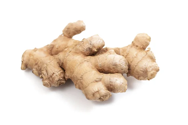 Close Ginger Root Vegetable Isolated White Background — Stock Photo, Image