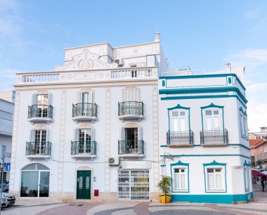 Portekiz şehirlerinin tipik binalarının görüntüsü.