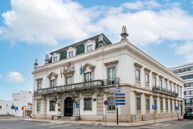 FARO, PORTUGAL - 20 Haziran 2021 - Portekiz 'in büyük Bölgesel Faro Müzesi.