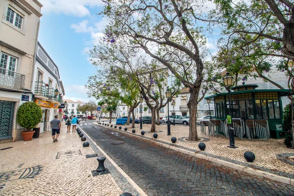 Faro Portugal 20Th June 2021 Close View Typical Portuguese Buildings — Stock Photo, Image