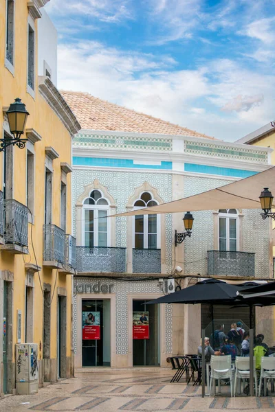 Faro Portugal Junio 2021 Centro Comercial Turístico Del Centro Ciudad — Foto de Stock