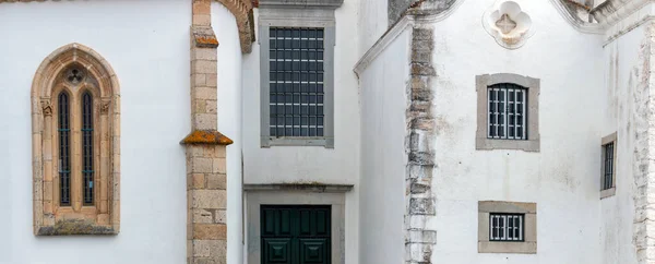 Close View Detail Historical Church Located Faro Portugal — 스톡 사진