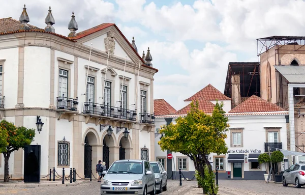 Veduta Della Città Municipio Faro Luogo Visita Popolare Dei Turisti — Foto Stock