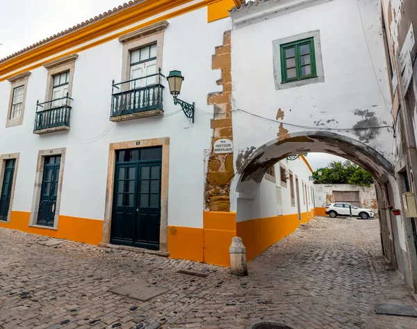 Historický Oblouk Centru Města Faro Portugalsko — Stock fotografie