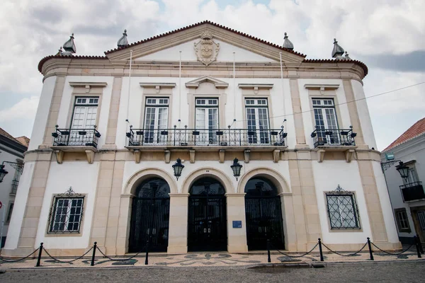 Veduta Della Città Municipio Faro Luogo Visita Popolare Dei Turisti — Foto Stock