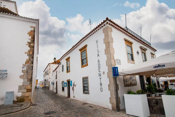 Faro Portugal Červen 2021 Oblíbená Restaurace Turistická Oblast Historické Části — Stock fotografie
