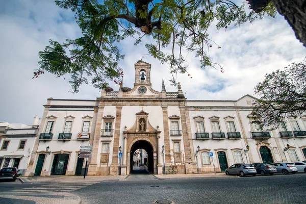 Вигляд Головного Входу Історичне Місто Фаро Португалія — стокове фото