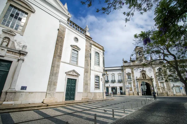 Historical Downtown Garden Manuel Bivar Faro City Portugal — Stock Photo, Image