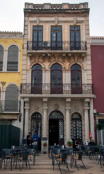 Faro Portugal Junio 2021 Cafetería Histórica Alianca Construida 1930 Situada — Foto de Stock