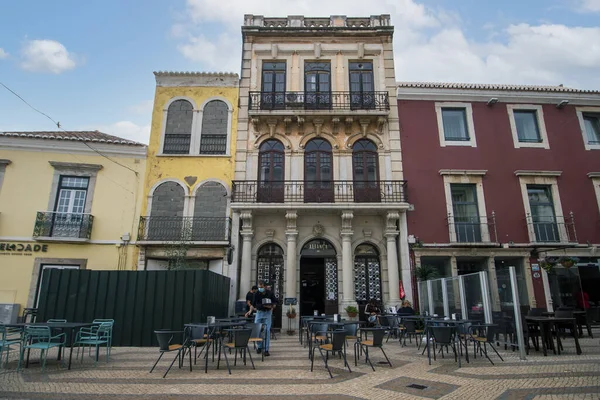 Faro Portugal 20Th June 2021 Café Histórico Alianca Construído 1930 — Fotografia de Stock