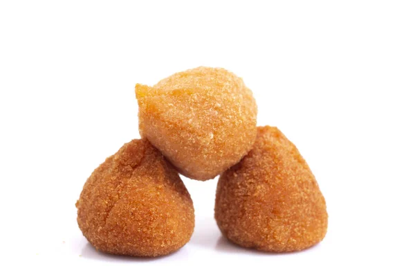 Typical Deep Fried Chicken Appetizers Brazil Called Coxinhas Frango Isolated — Stock Photo, Image