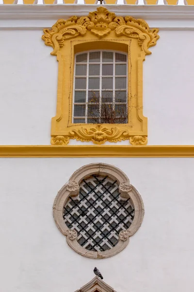 Igreja Carmo Perto Das Janelas Localizadas Faro Portugal — Fotografia de Stock