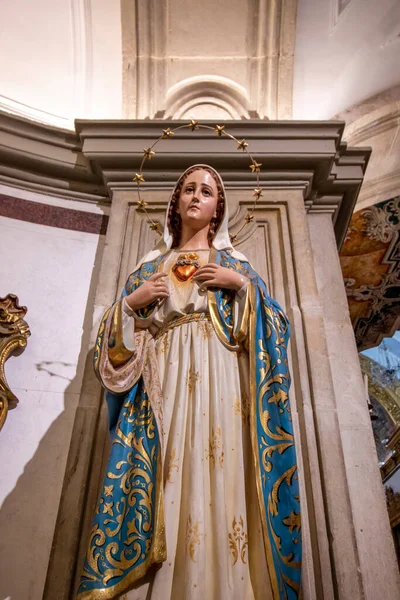 Jungfru Maria Med Obefläckat Hjärta — Stockfoto