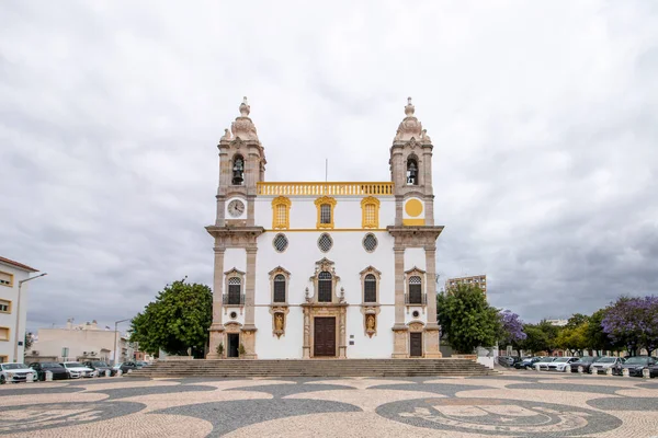Utsikt Över Kyrkan Carmo Som Ligger Faro Portugal — Stockfoto
