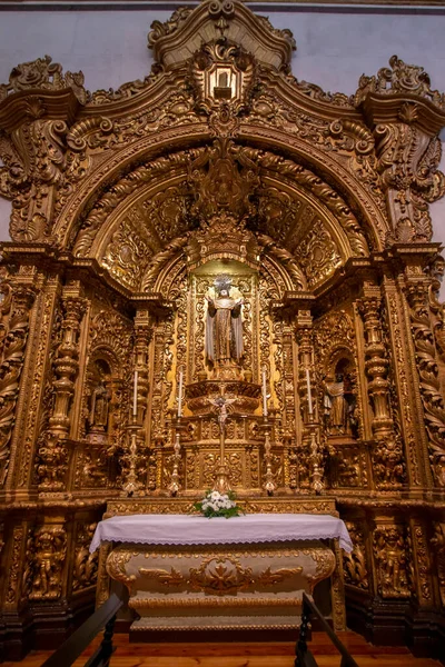 Vista Igreja Referência Carmo Detalhes Interiores Localizados Faro Portugal — Fotografia de Stock