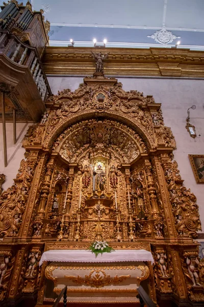 Vista Histórica Iglesia Carmo Interior Detalles Ubicados Faro Portugal — Foto de Stock