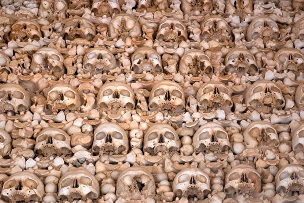 Close View Details Interior Church Carmo Chapel Bones Faro Portugal — Stock Photo, Image