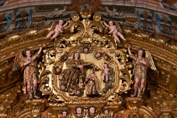 Άποψη Της Εκκλησίας Ορόσημο Carmo Εσωτερικό Λεπτομέρειες Που Βρίσκεται Στο — Φωτογραφία Αρχείου