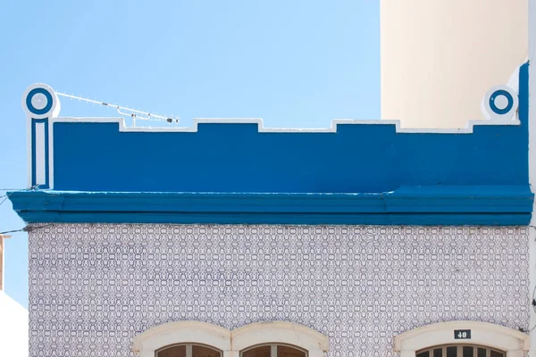 Exterior View Typical Portuguese Architecture Algarve Older Buildings — Stock Photo, Image