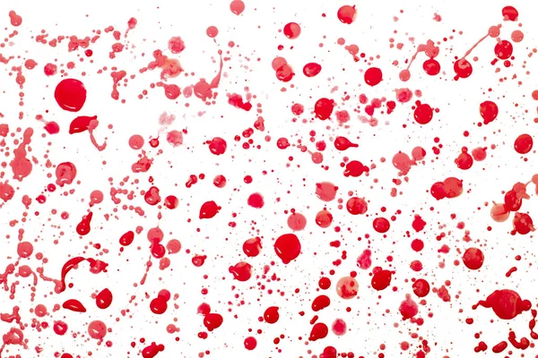 Abstract Stain Drip Ink Drops Isolated White Background — Stock Photo, Image