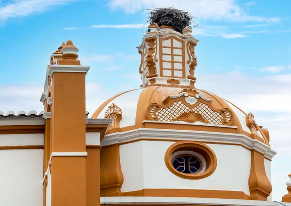Detalhe Arquitetura Igreja Santo Amaro Localizada Faro Portugal — Fotografia de Stock