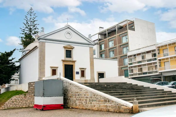 Τοπική Μικρή Parish Του Σάο Λουίς Βρίσκεται Στο Φάρο Πορτογαλία — Φωτογραφία Αρχείου