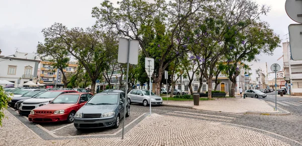 Plaza Garden Alexandre Herculano Situato Nella Città Faro Portogallo — Foto Stock