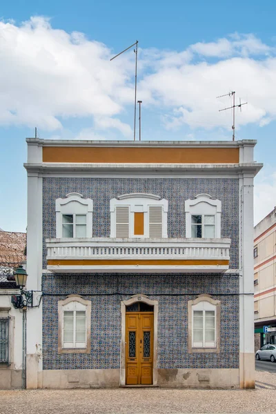 Vue Extérieure Architecture Portugaise Typique Des Bâtiments Anciens Algarve — Photo