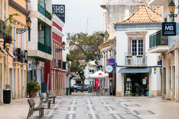 Faro Portugal Junio 2021 Centro Comercial Turístico Del Centro Ciudad — Foto de Stock