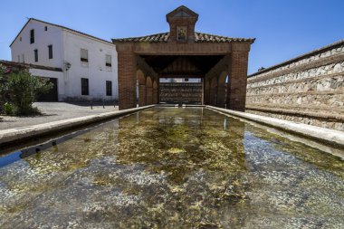 Bina yıkama eski bir retro Vintage görünümü